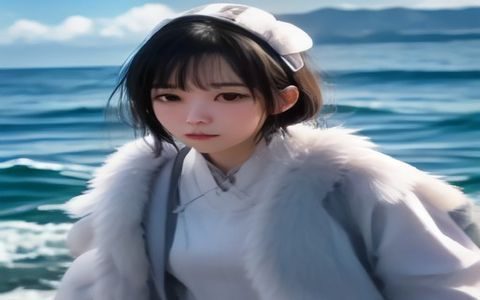 女优网用户在手机端浏览演员档案页面，界面简洁清晰，标签系统完善，背景是温暖的咖啡馆环境